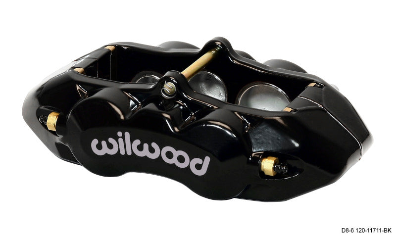 Wilwood Caliper-D8-6 R/H Front Black 1.88/1.38/1.25in Pistons 1.25in Disc Wilwood