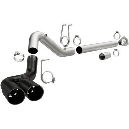 MagnaFlow 08-18 Ford F-250/F-350/F-450 4.6L/6.7 DPF-Back Black 4in Dual Single Rear Exit - eliteracefab.com