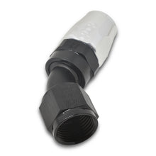 Load image into Gallery viewer, Russell Performance -8 AN Black/Silver 45 Degree Full Flow Hose End