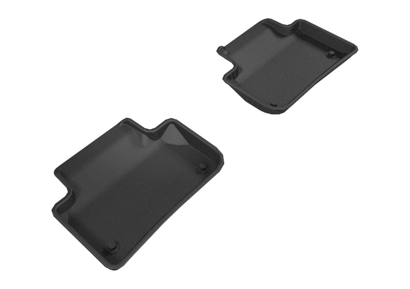3D MAXpider 2018-2020 Audi Q5 Kagu 2nd Row Floormats - Black 3D MAXpider