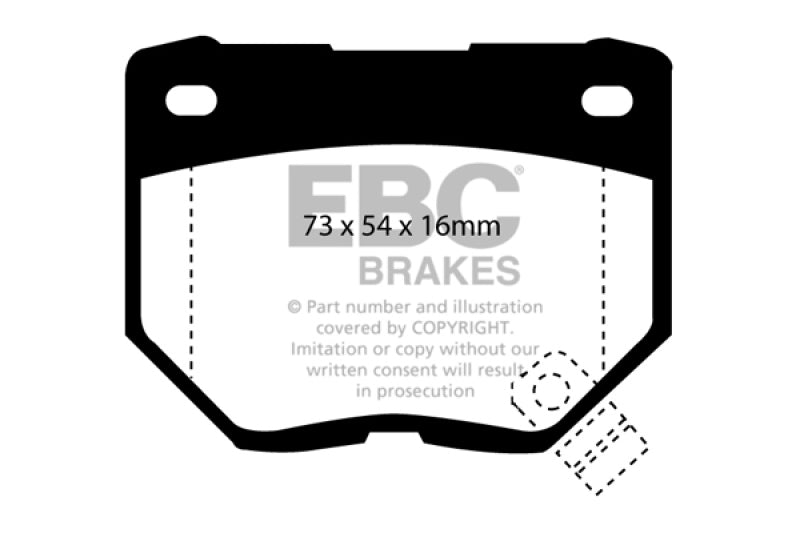 EBC 98-03 Nissan Skyline (R34) 2.5 GT (200) Greenstuff Rear Brake Pads - eliteracefab.com