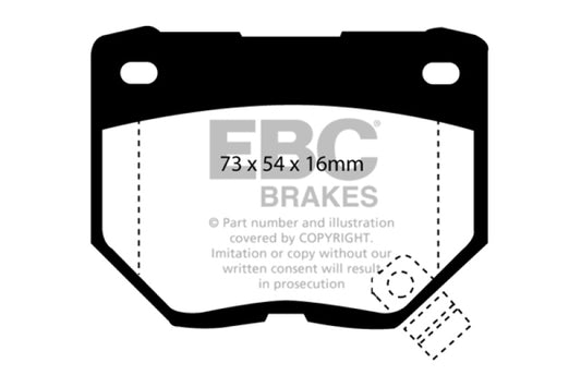 EBC 89-95 Nissan Skyline (R32) 2.6 Twin Turbo GT-R Bluestuff Rear Brake Pads - eliteracefab.com