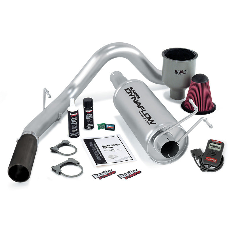 Banks Power 99-04 Ford 6.8L Excursion Stinger System w/ AutoMind - SS Single Exhaust w/ Black Tip