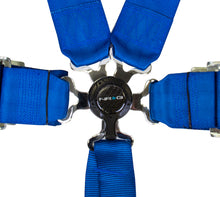 Load image into Gallery viewer, NRG 6PT 3in. Seat Belt Harness / Cam Lock - Blue - eliteracefab.com