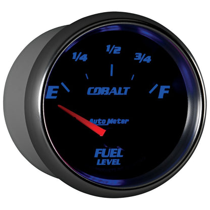 Autometer Cobalt 66.7mm 0-90 ohms Fuel Level Gauge 7914