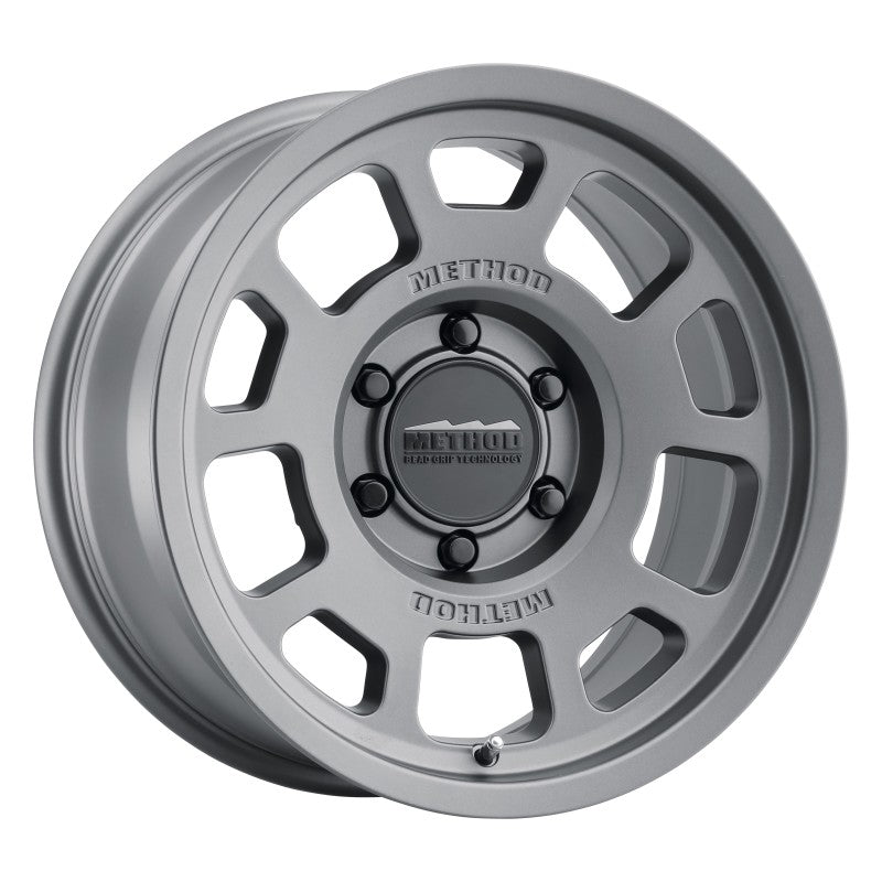 Method MR705 17x8.5 0mm Offset 6x5.5 106.25mm CB Titanium Wheel - eliteracefab.com