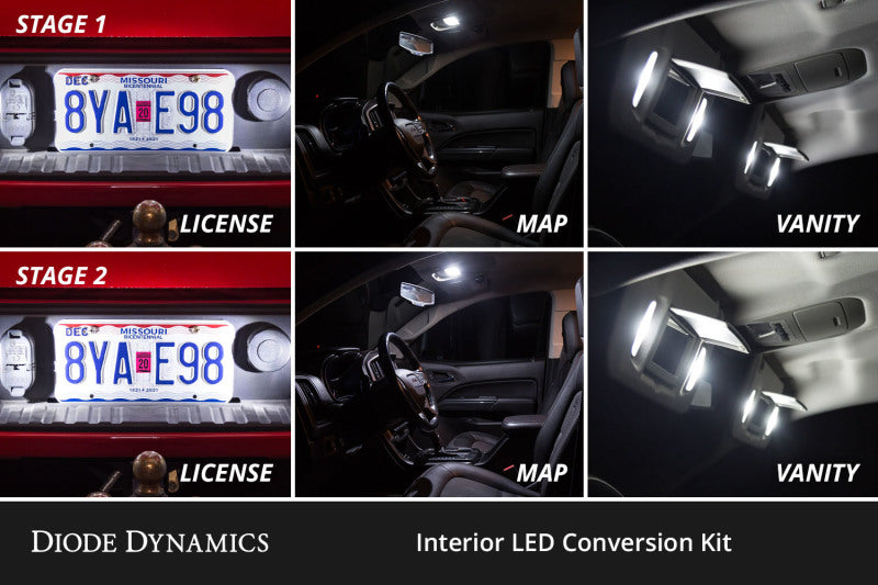 Diode Dynamics 17-20 d F-150 Raptor Interior LED Kit Cool White Stage 2 Diode Dynamics