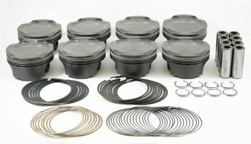 Mahle MS Piston Set Ford Coyote 314ci 3.701in Bore 3.650in Stroke 5.933in Rod .866 Pin -1cc 11CR - eliteracefab.com