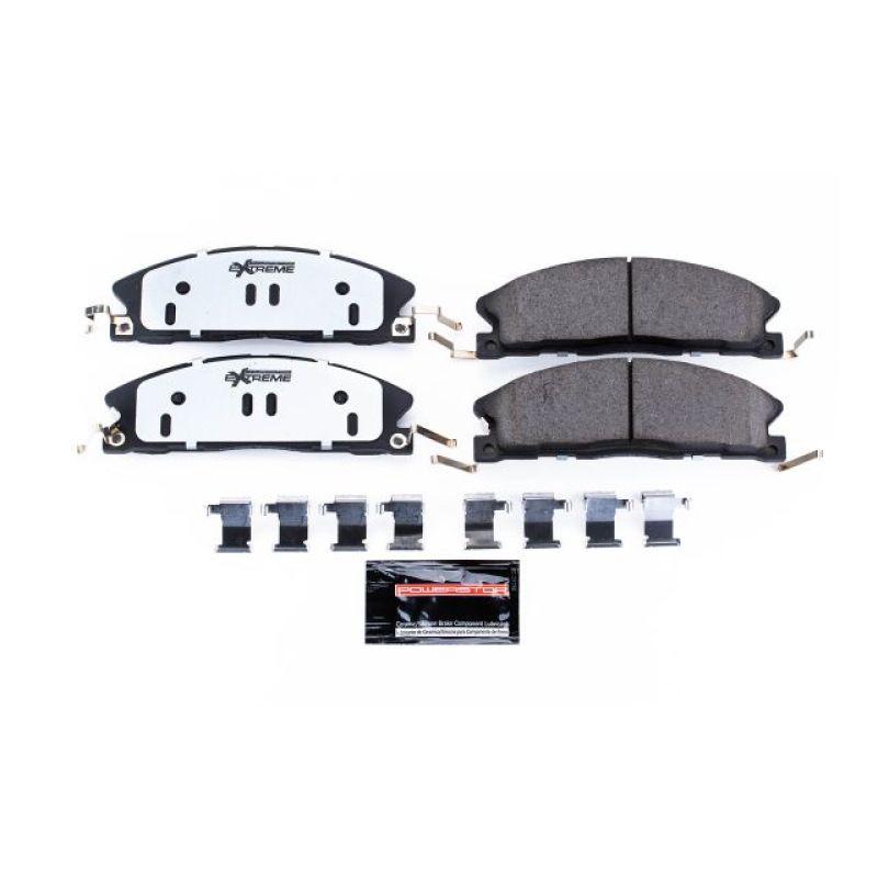 Power Stop 13-19 Ford Explorer Front Z36 Truck & Tow Brake Pads w/Hardware - eliteracefab.com