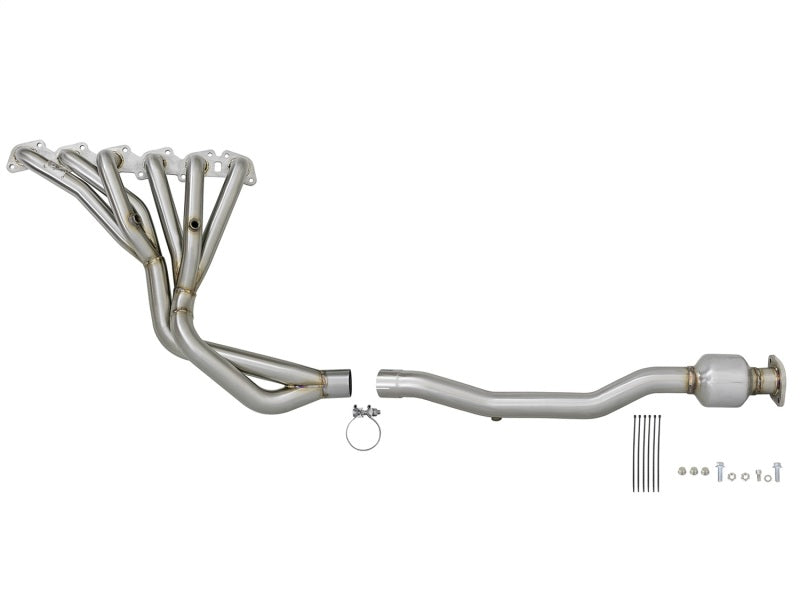 aFe Twisted Steel Long Tube Header/Connection Pipes Street Series 01-16 Nissan Patrol (Y61) V8 4.8L