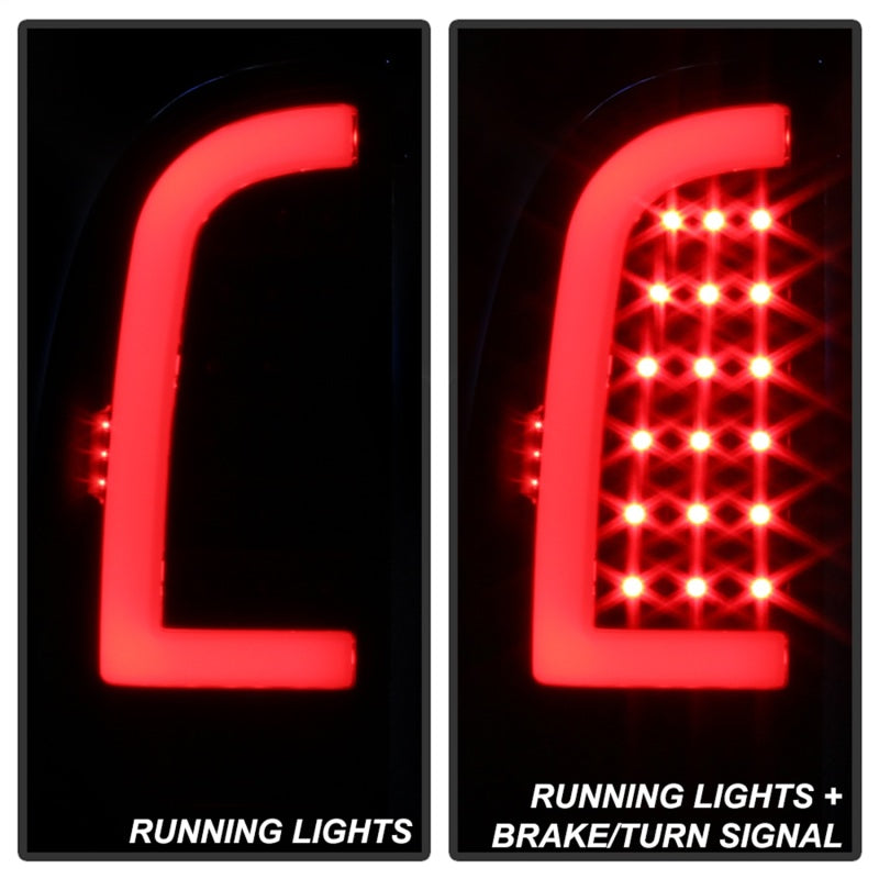 xTune 05-15 Toyota Tacoma (Excl LED Tail Lights) LED Tail Lights - Blk Smk (ALT-ON-TT05-LBLED-BSM) - eliteracefab.com