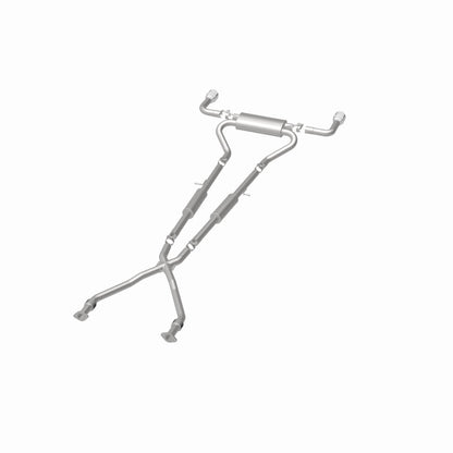 MagnaFlow 14 Infiniti Q50 V6 3.7L Cat-Back Polished Stainless Tips Dual Split Rear Exit Exhaust Magnaflow