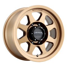 Load image into Gallery viewer, Method MR701 17x8.5 0mm Offset 8x6.5 130.81mm CB Method Bronze Wheel - eliteracefab.com