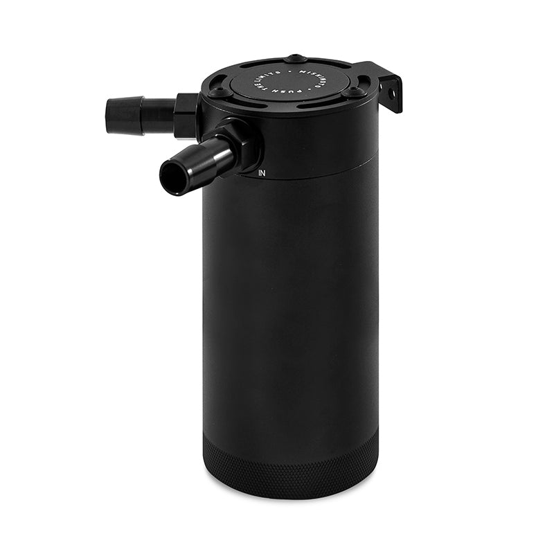 Mishimoto 2-Port Universal XL Baffled Catch Can - Black - eliteracefab.com