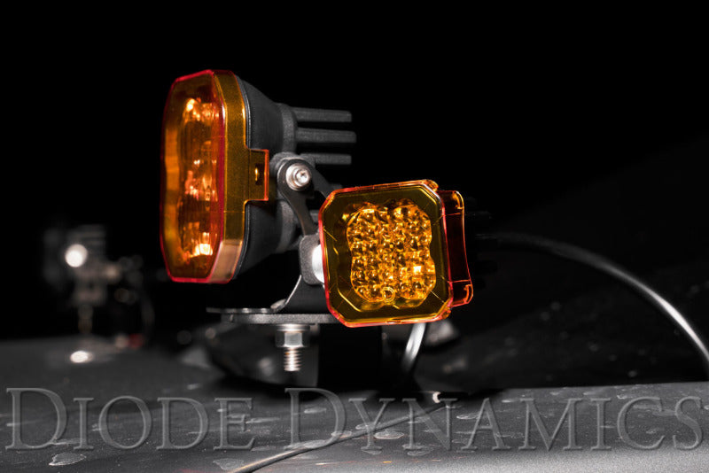 Diode Dynamics Stage Series C1 LED Pod Cover - Yellow Each Diode Dynamics