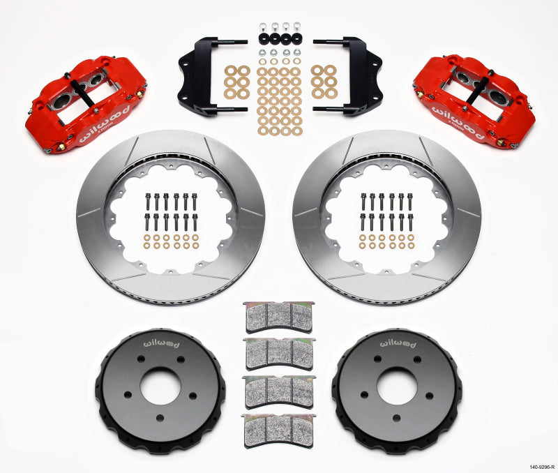 Wilwood Narrow Superlite 6R Front Hat Kit 14.00in Red 2004-2006 Pontiac GTO Wilwood