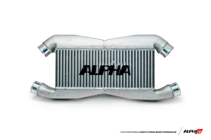 AMS Front Mount Intercooler with Logo for AEM Piping Nissan GT-R R35 2009-2021 - eliteracefab.com