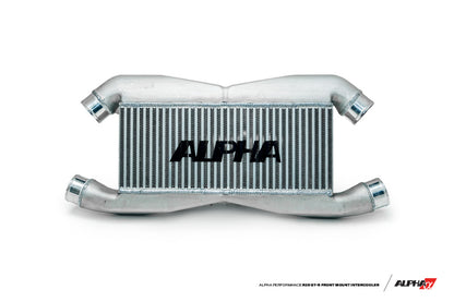 AMS Performance Front Mount Intercooler with Logo for Stock Piping Nissan GT-R R35 2009-2021 - eliteracefab.com