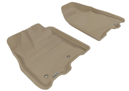 3D MAXpider L1TY05611502 2011-2012 Toyota Sienna Kagu 1st Row Floormat - Tan