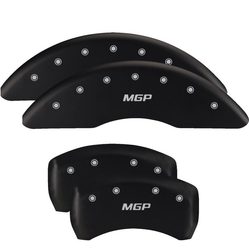 MGP Rear set 2 Caliper Covers Engraved Rear Tiffany Snake Black finish silver ch MGP