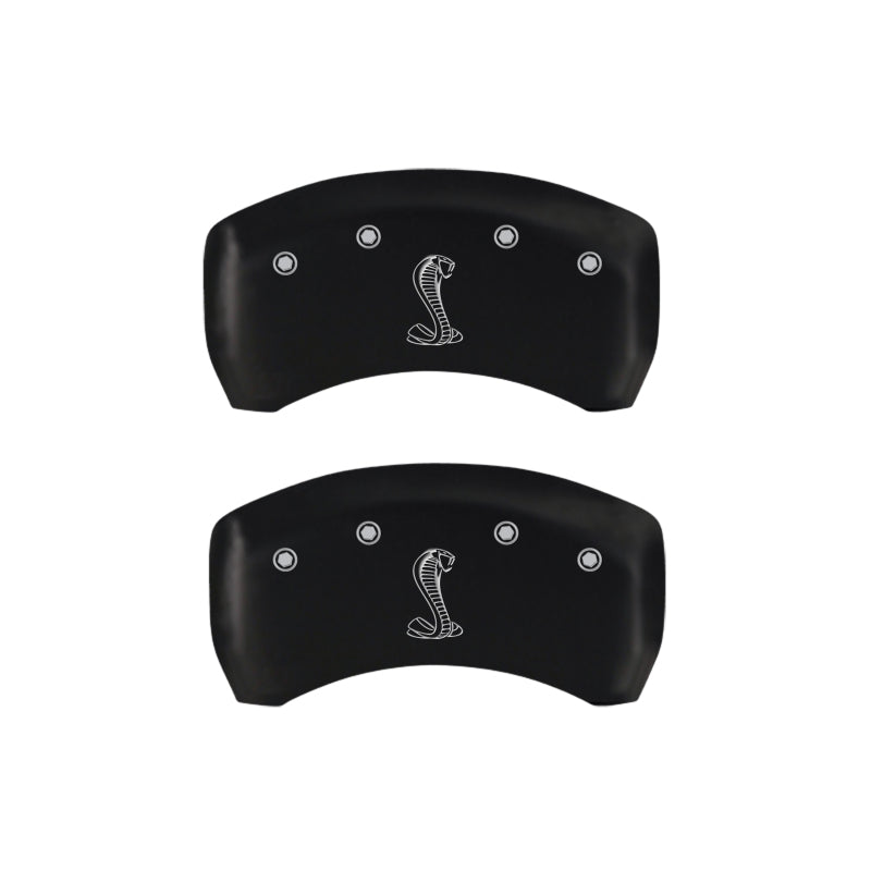 MGP Rear set 2 Caliper Covers Engraved Rear Snake Red finish silver ch MGP