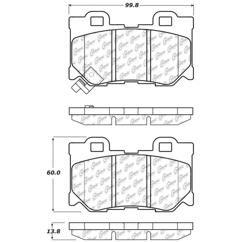 StopTech Street Touring 08-09 Infiniti FX50/G37 Rear Brake Pads - eliteracefab.com