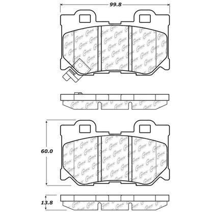 StopTech Street Touring 08-09 Infiniti FX50/G37 Rear Brake Pads - eliteracefab.com