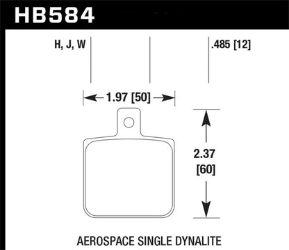 Hawk Performance DTC-30 Brake Pads - HB584W.485 Hawk Performance
