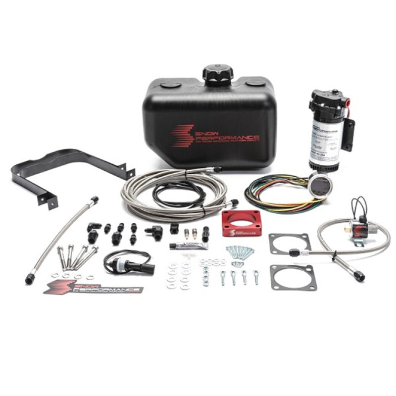 Snow Performance 08-15 Evo Stg 2 Boost Cooler Water Injection Kit w/SS Braid Line & 4AN Fittings - eliteracefab.com