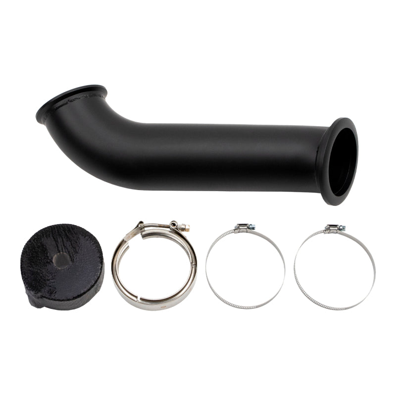 Wehrli 04-07 Dodge Ram Cummins 4in Down Pipe - w/High Mount S400 Turbo & 2nd Gen Manifold - eliteracefab.com