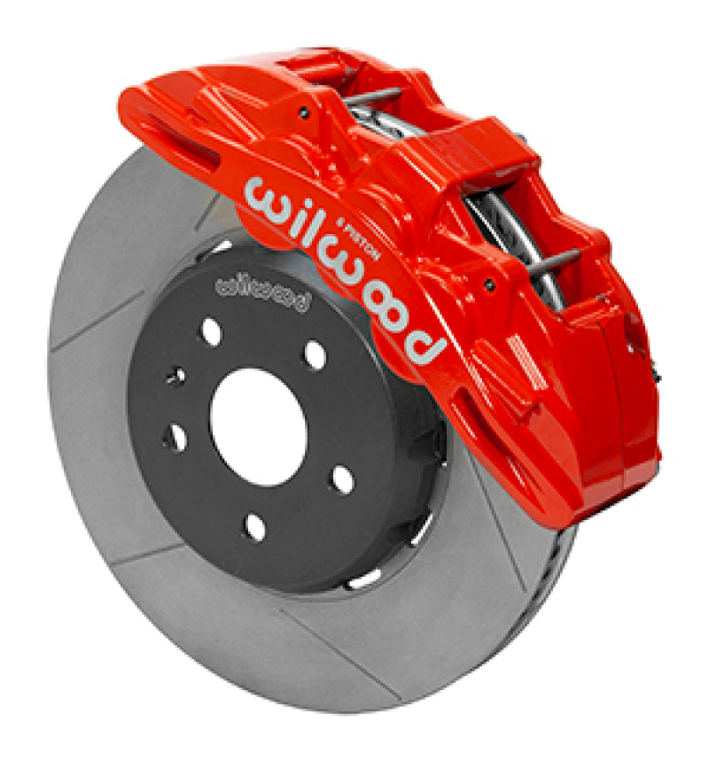 Wilwood SX6R Front Brake Kit 14in SRP Slotted Red 16-19 Chevy Camaro SS Wilwood