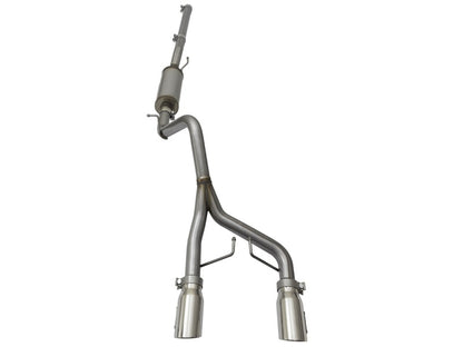 aFe Rebel Series CB 2.5in Dual Center Exit SS Exhaust w/ Polish Tip 07-15 Jeep Wrangler 3.6L/3.8L V6 aFe