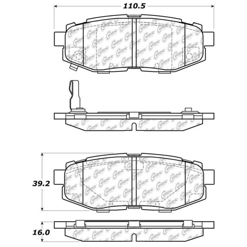 StopTech Street Touring 06-10 Subaru Legacy Sedan/Outback/13 BRZ Rear Brake Pads - eliteracefab.com