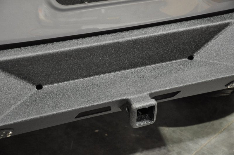 DV8 Offroad 07-18 Jeep Wrangler JK Full Length Rear Bumper w/ Lights - eliteracefab.com