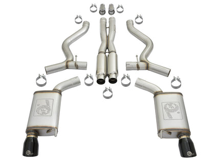 aFe 20-22 Audi RS6 Avant V8 4L (tt) MACH Force-Xp 3in to 2.5in 304 SS Cat-Back Exhaust w/ Black Tip aFe