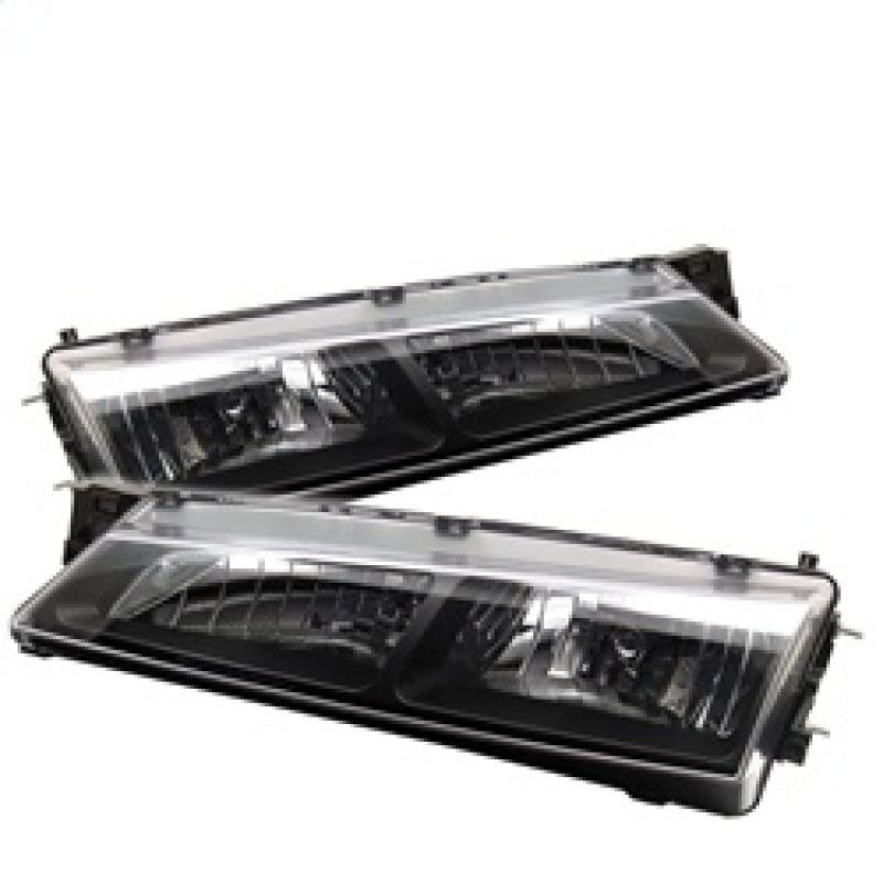 Spyder Nissan 240SX 97-98 Crystal Headlights Black HD-YD-N294-BK - eliteracefab.com