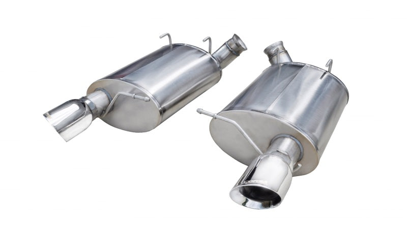 Corsa 11-12 Ford Mustang Shelby GT500 5.4L V8 Polished Sport Axle-Back Exhaust CORSA Performance