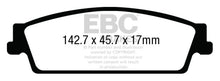 Load image into Gallery viewer, EBC 15+ Cadillac Escalade 6.2 2WD Ultimax2 Rear Brake Pads - eliteracefab.com