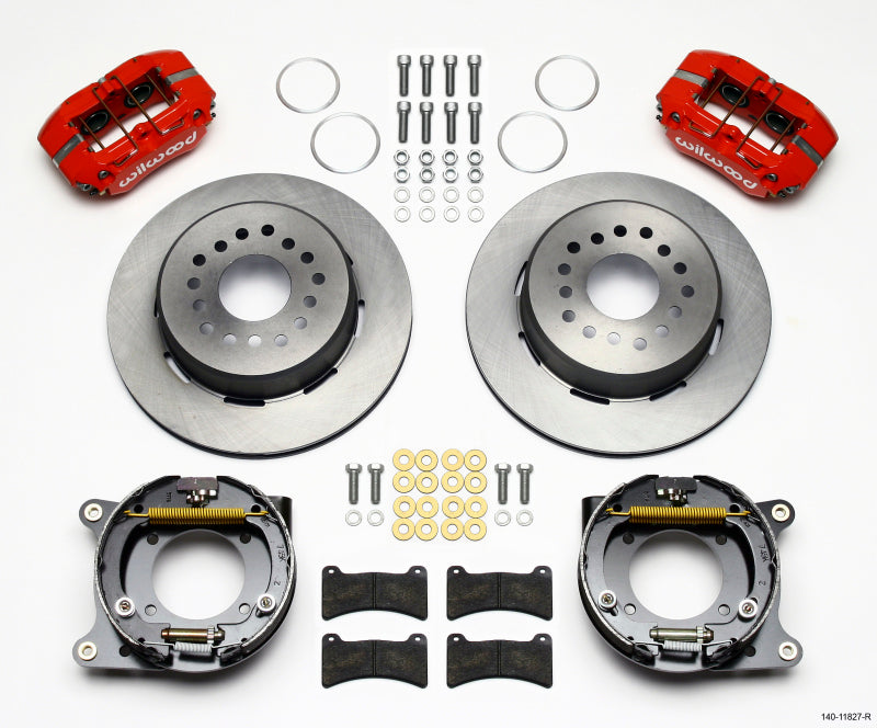 Wilwood Dynapro Low-Profile 11.00in P-Brake Kit - Red Impala 59-64 / Corvette 57-62 Wilwood