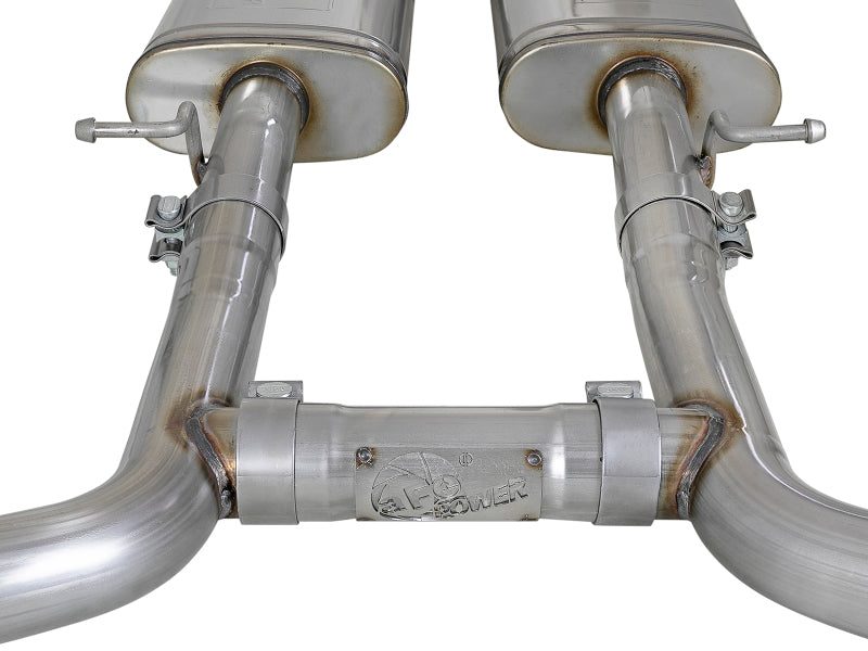 aFe MACH Force-Xp 2-1/2in 304 SS Cat-Back Exhaust 15-19 Dodge Challenger V6-3.6L - Raw Tip aFe