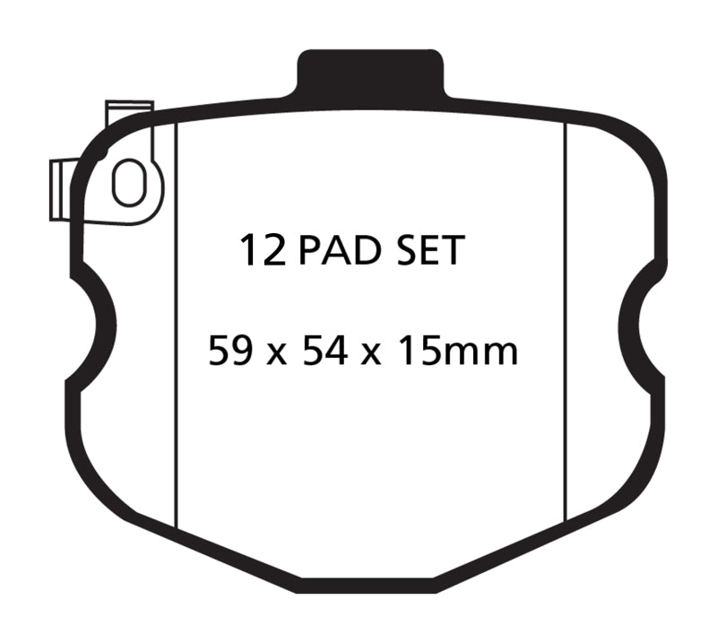 EBC 10-13 Chevrolet Corvette (C6) 6.2 Grand Sport Yellowstuff Front Brake Pads - eliteracefab.com