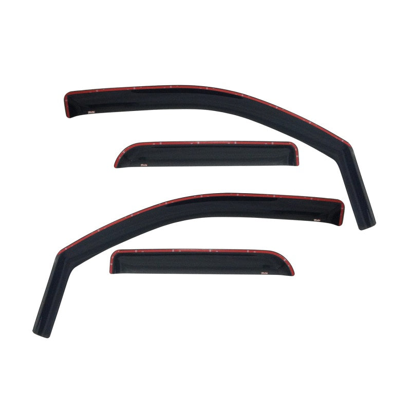 Westin 2004-2007 Chevy/GMC/Buick/Isuzu/Oldsmobile Rainier Wade In-Channel Wind Deflector 4pc - Smoke - eliteracefab.com