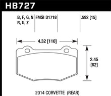 Load image into Gallery viewer, Hawk Performance ER-1 Rear Brake Pads - HB727D.592