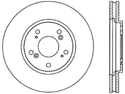 StopTech 91-96 Acura NSX Cryo Slotted Rear Righ Sport Brake Rotor Stoptech
