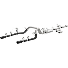 Load image into Gallery viewer, MagnaFlow 11-19 Chevrolet Silverado 2500/3500 HD V8-6.0L Dual Split Cat-Back Exhaust w/Black Tips Magnaflow