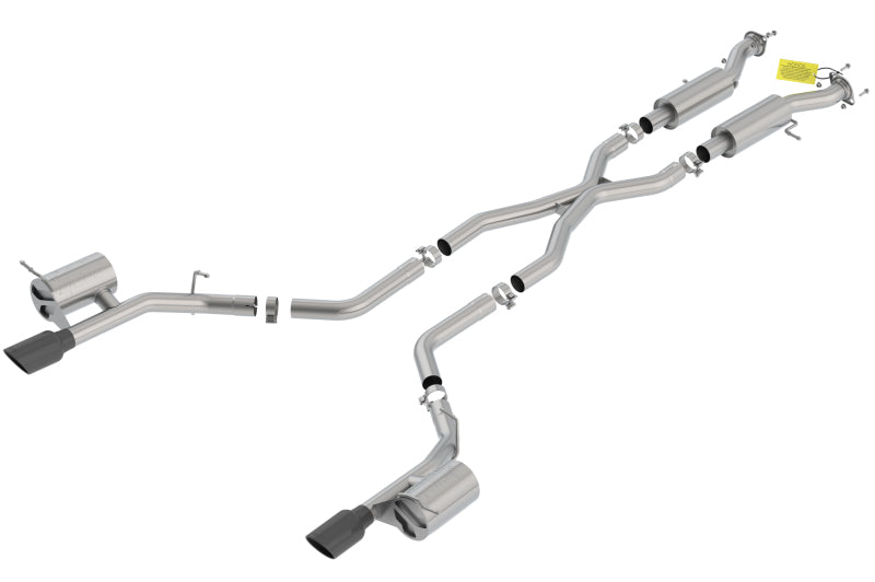 Borla 18-20 Dodge Durango SRT 6.2L V8 2.75in ATAK SS Catback Exhaust w/ BLK Chrome Tips - eliteracefab.com