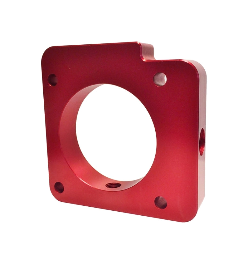 Torque Solution Throttle Body Spacer (Red) Subaru WRX 2006-2014 / STI 2004-2015 - eliteracefab.com