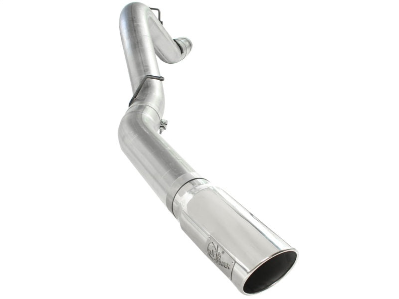 aFe Atlas Exhaust 5in DPF-Back Al Steel 11-13 GM Diesel Trucks V8-6.6L (td) LML (Pol Tip) aFe
