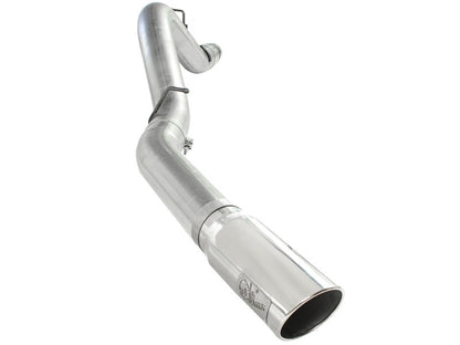 aFe Atlas Exhaust 5in DPF-Back Al Steel 11-13 GM Diesel Trucks V8-6.6L (td) LML (Pol Tip) aFe