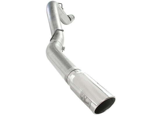 aFe Atlas Exhaust 5in DPF-Back Al Steel 11-13 GM Diesel Trucks V8-6.6L (td) LML (Pol Tip) aFe